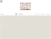 Tablet Screenshot of gordon.edu.pl