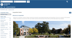 Desktop Screenshot of my.gordon.edu