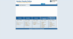 Desktop Screenshot of faculty.gordon.edu