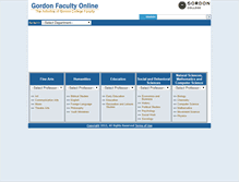 Tablet Screenshot of faculty.gordon.edu