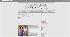 Desktop Screenshot of newsservice.gordon.edu
