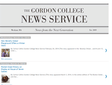 Tablet Screenshot of newsservice.gordon.edu